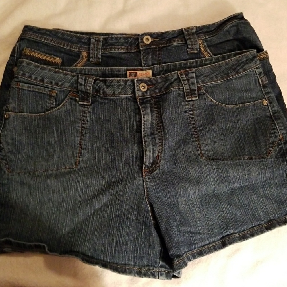 2 Faded Glory Jean Shorts